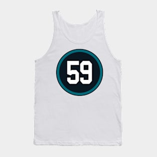 Aaron Lynch Number 59 Jersey Jacksonville Jaguars Inspired Tank Top